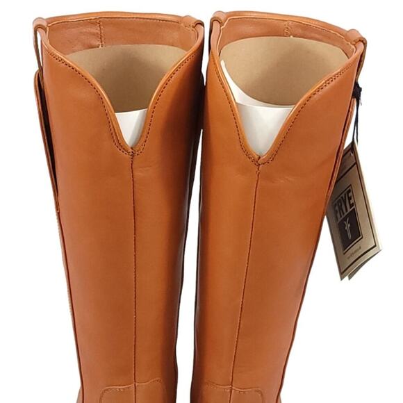 Frye Paige Tall Leather Riding Boots Classic Equestrian Knee-High Cowgirl - Picture 8 of 15
